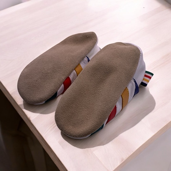 HUDSON BAY COMPANY Stripes Leather Booties - Picture 5 of 6